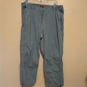 J.Jill Stretch Drawstring Crop Pants 14 | Lightweight Nylon Travel Capri